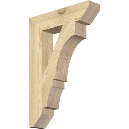 Ekena Millwork Balboa Slat Rough Sawn Bracket, Douglas Fir, 4"W x 18"D x 26"H BKT04X18X26BOA06RDF